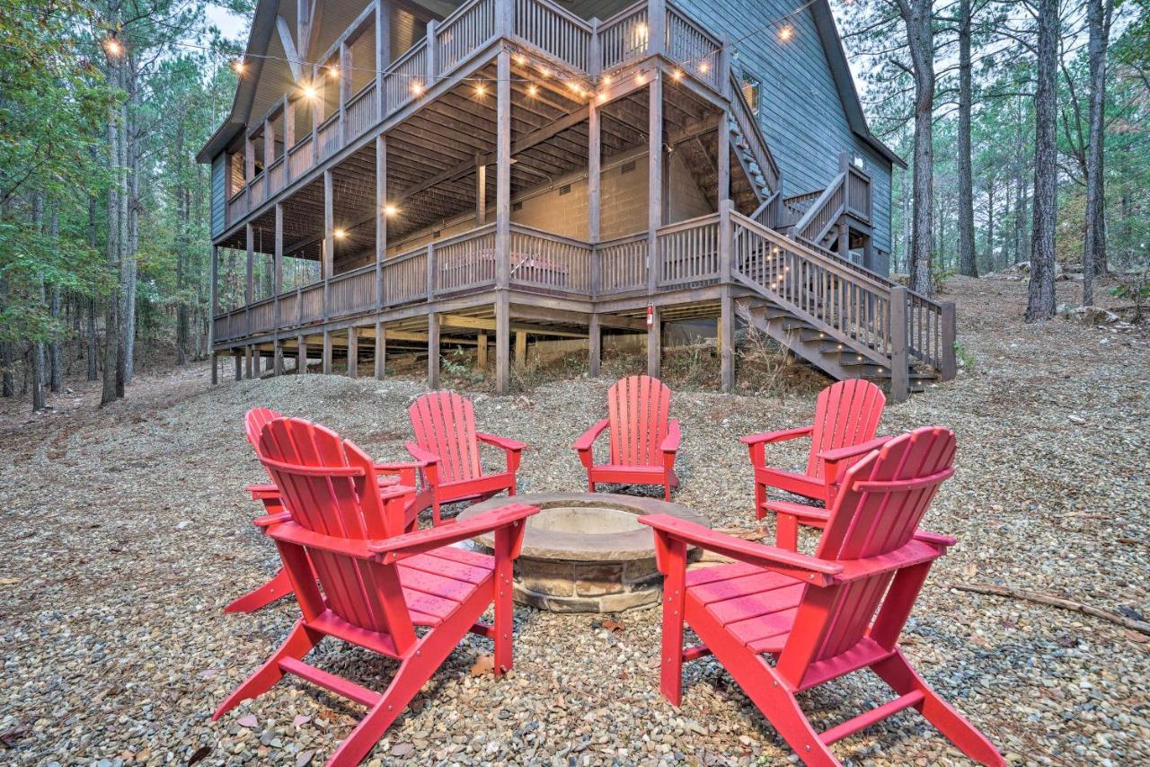 Broken Bow Cabin Deck With Hot Tub And Pool Table! 외부 사진
