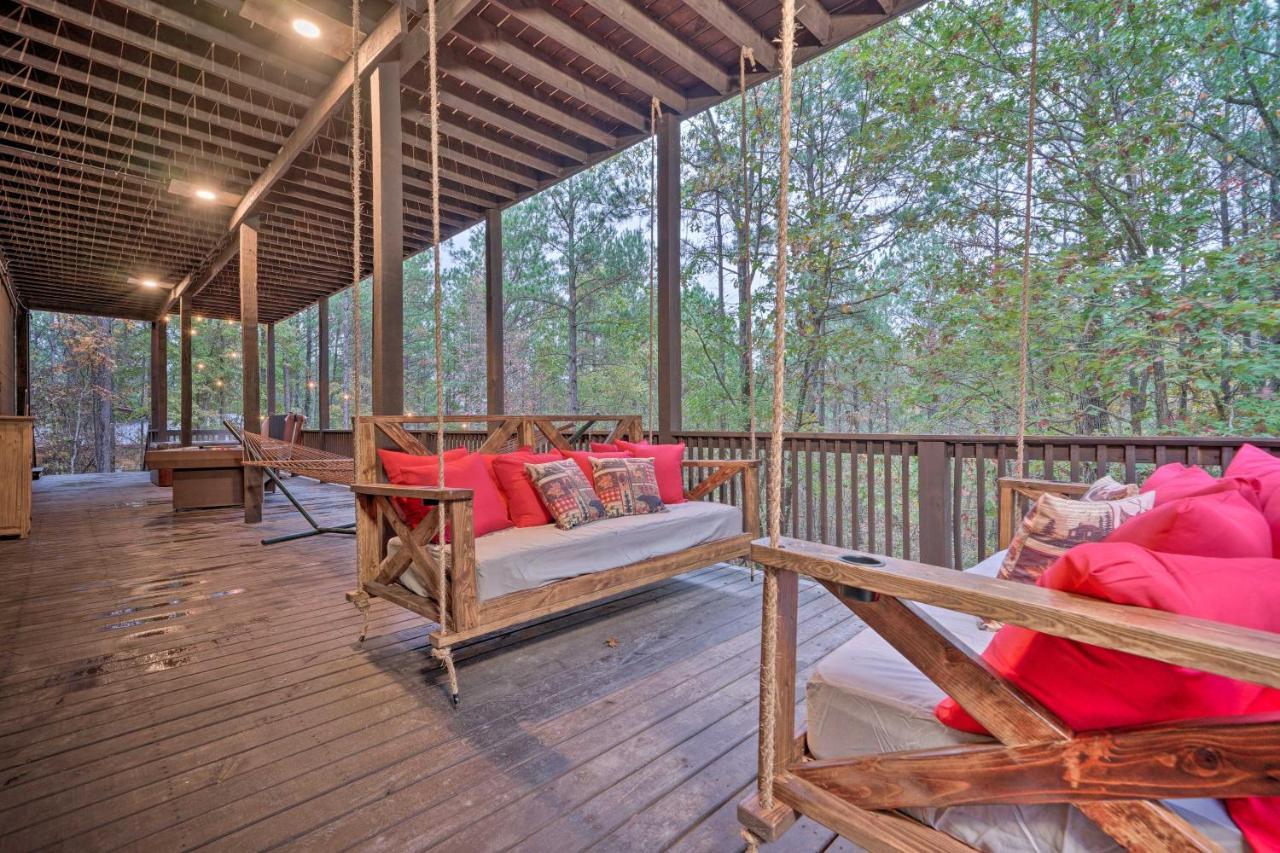 Broken Bow Cabin Deck With Hot Tub And Pool Table! 외부 사진