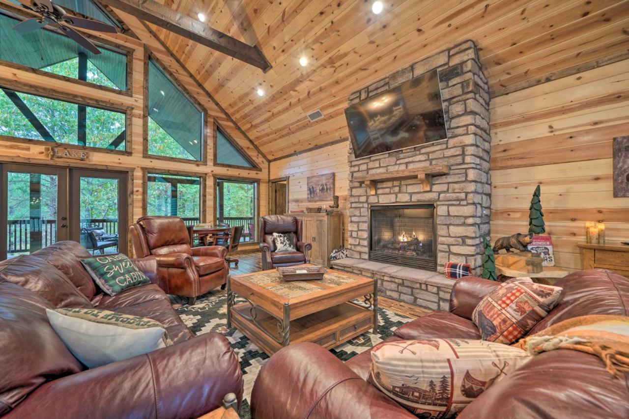 Broken Bow Cabin Deck With Hot Tub And Pool Table! 외부 사진